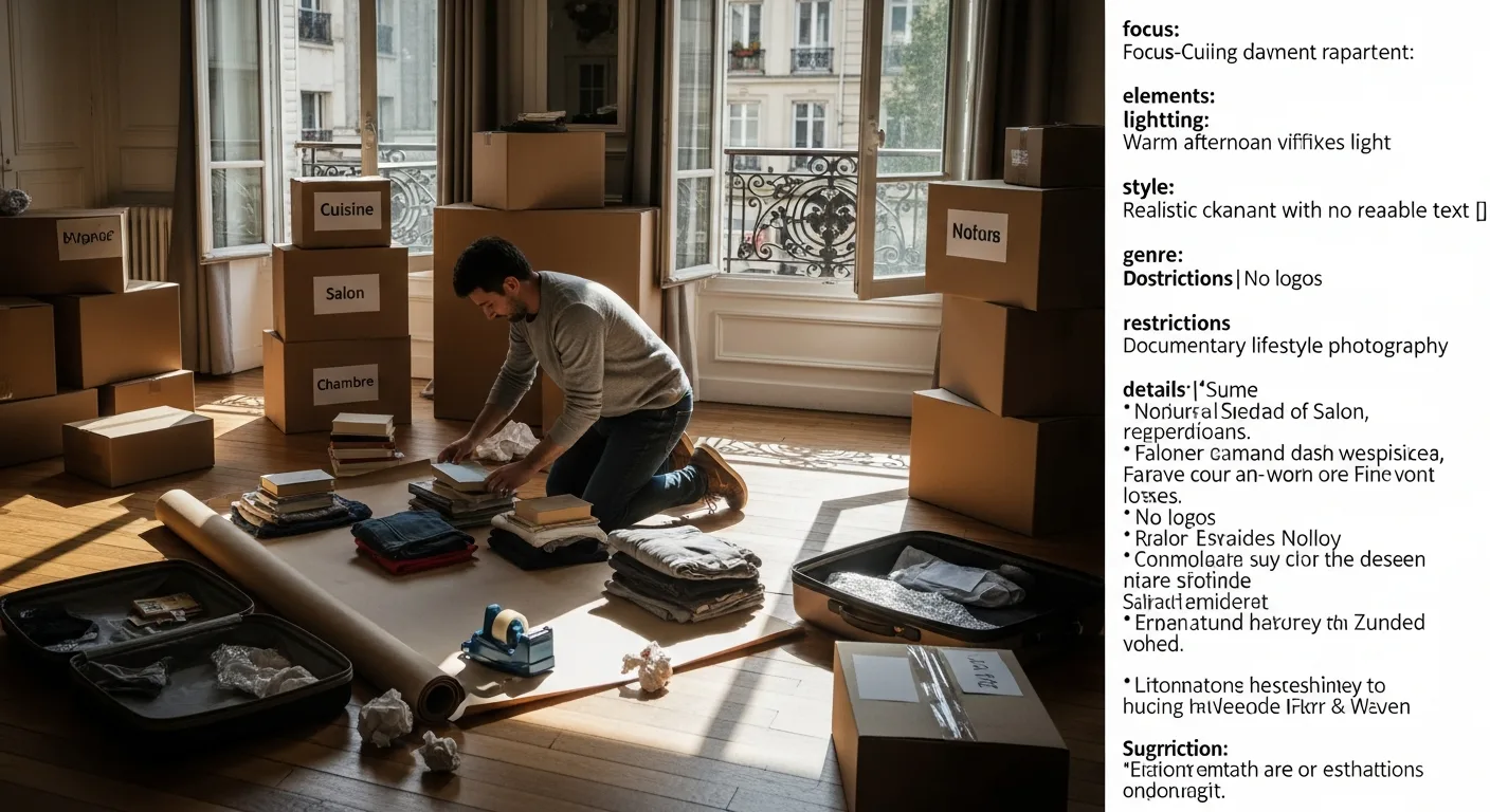 tri et cartons pour checklist déménagement